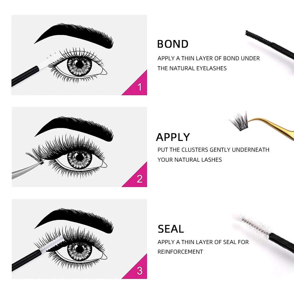 Eyelash Bond and Seal for DIY Lash Clusters