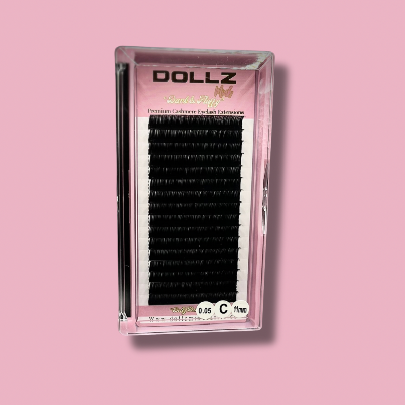 DOLLZ MINK Matte .05 Black Cashmere Volume Lash Extensions