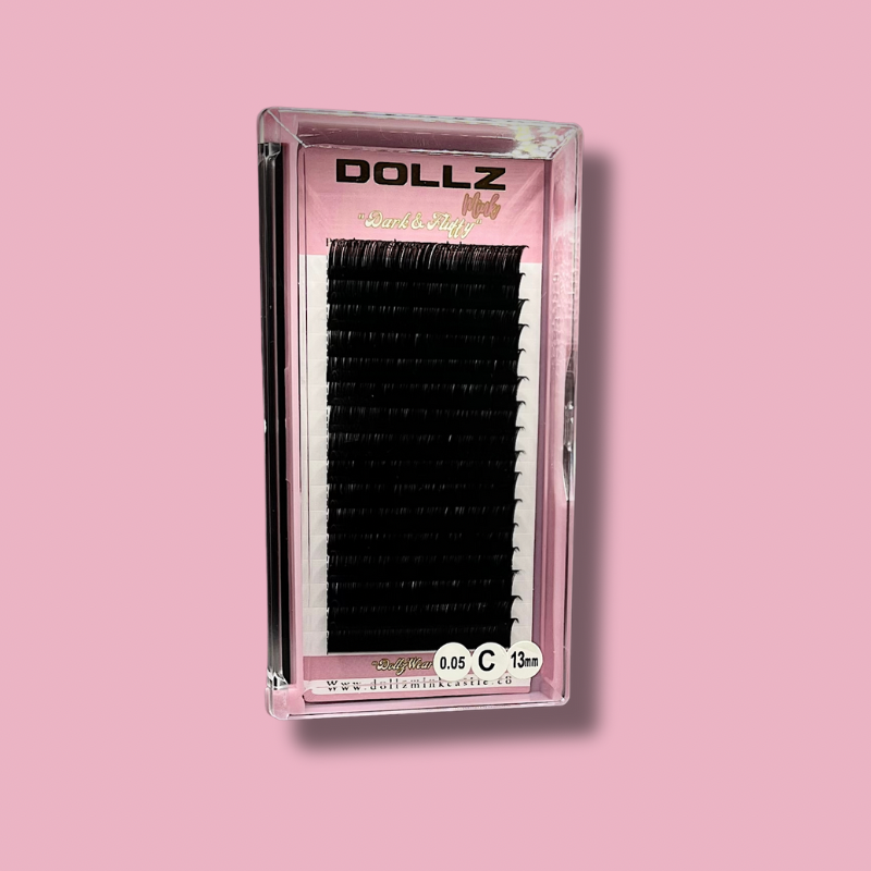 DOLLZ MINK Matte .05 Black Cashmere Volume Lash Extensions