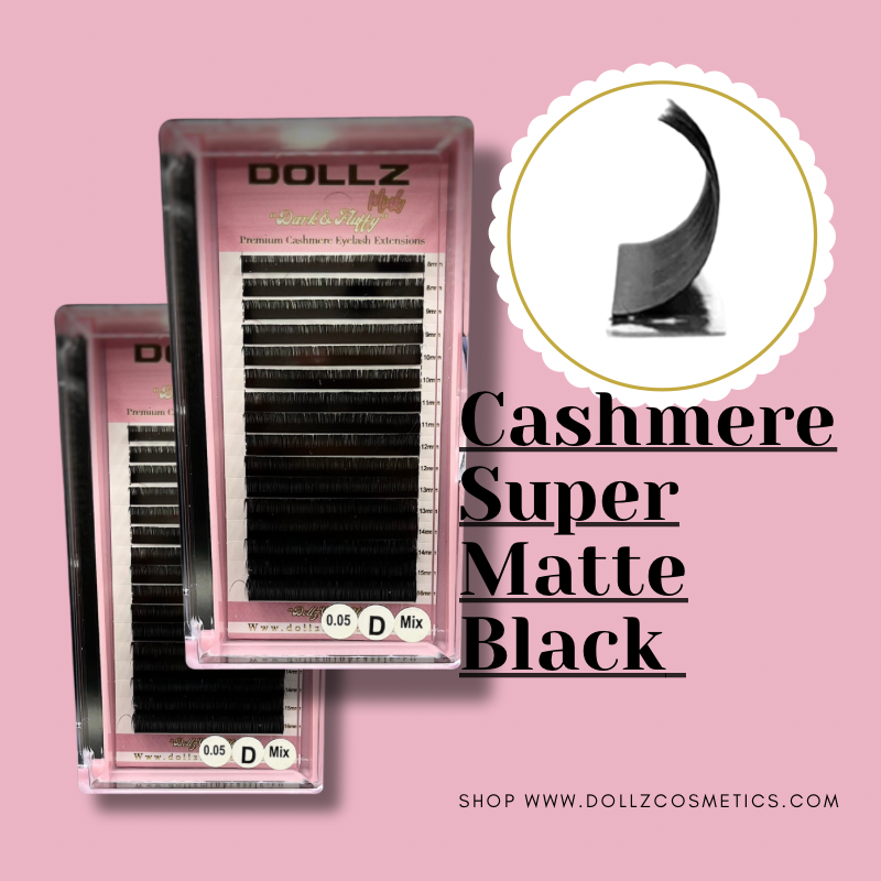 DOLLZ MINK Matte .05 Black Cashmere Volume Lash Extensions