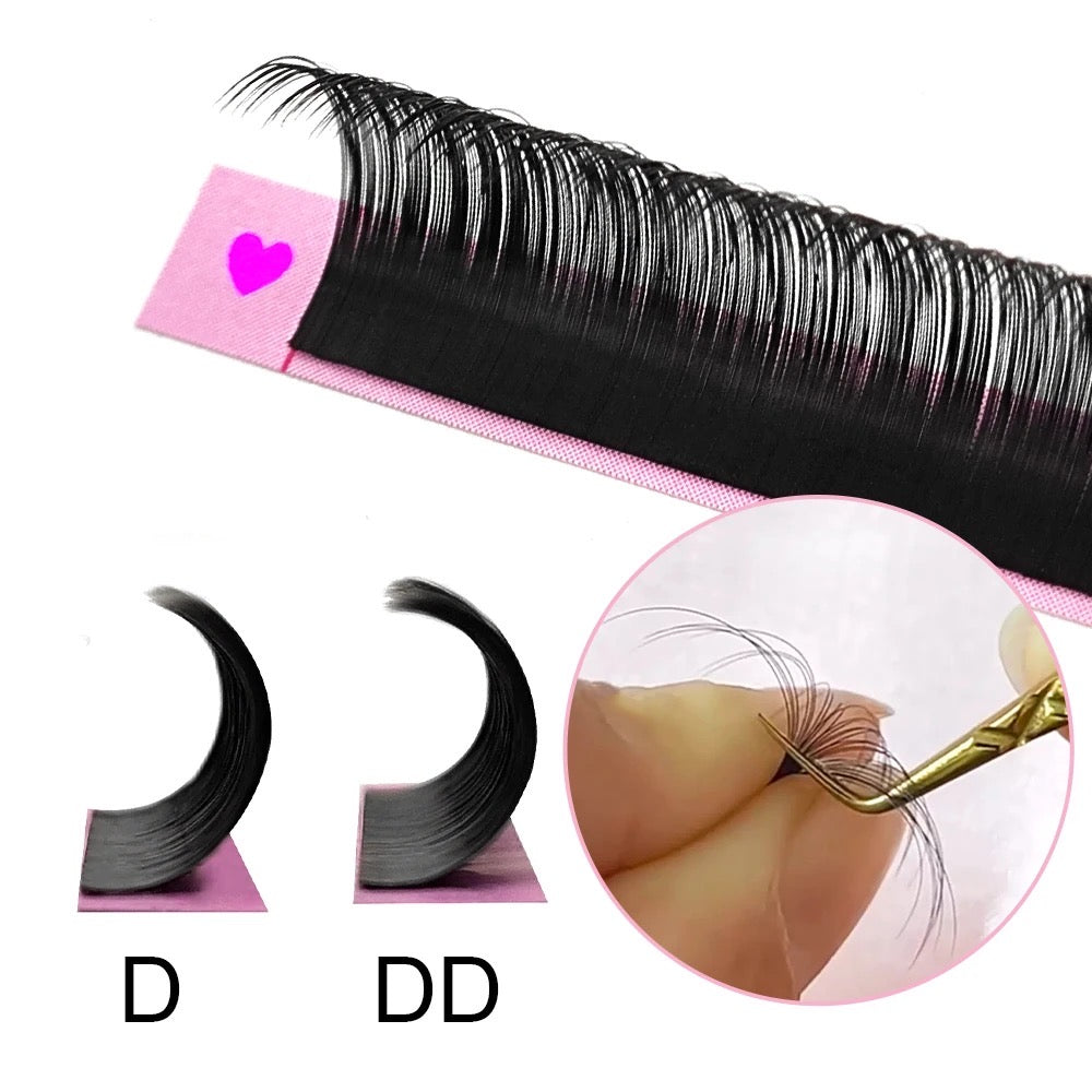 DOLLZ MINK Matte .05 Black Cashmere Volume Lash Extensions